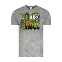 Cloud Rock St. Patrick's Luck and roll Vintage Tee - OliviaCreatesArt