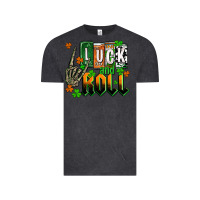 Vintage Black St. Patrick's Luck and roll Vintage Tee - OliviaCreatesArt