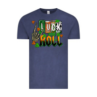 Vintage Denim St. Patrick's Luck and roll Vintage Tee - OliviaCreatesArt