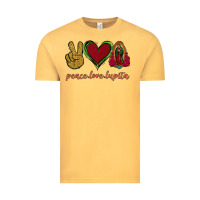 Vintage Mustard Peace Love Lupita Vintage Tee - Jasminsmagicworld