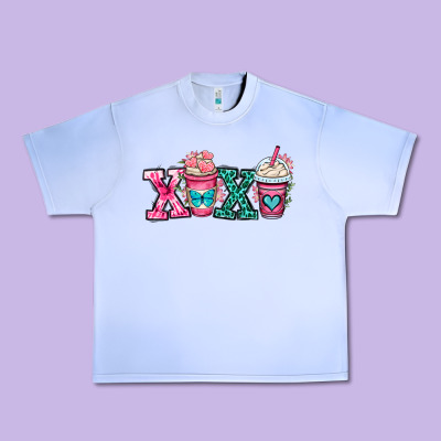 Xoxo Coffee Cups Urban Heavy Tee Designed By Oliviacreatesart