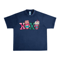 Navy xoxo coffee cups Urban Heavy Tee - OliviaCreatesArt