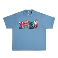 Pebble Blue xoxo coffee cups Urban Heavy Tee - OliviaCreatesArt