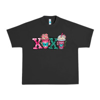 Pigment Black xoxo coffee cups Urban Heavy Tee - OliviaCreatesArt