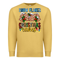 Antique Gold snow flakes christmas cakes ado Premium Sweatshirt - AdoDesignShop
