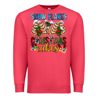 Cardinal snow flakes christmas cakes ado Premium Sweatshirt - AdoDesignShop