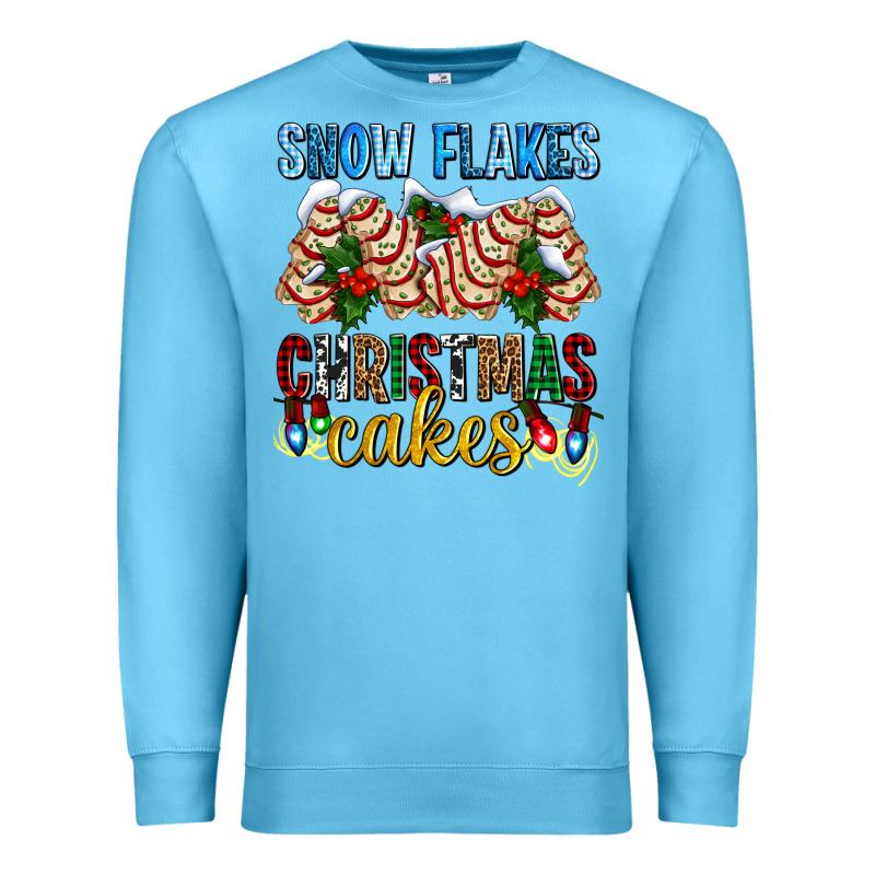 Snow Flakes Christmas Cakes Ado Premium Sweatshirt by AdoDesignShop | Teevron