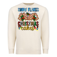 Sandshell snow flakes christmas cakes ado Premium Sweatshirt - AdoDesignShop
