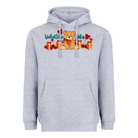 Heather Grey valentines vibes with gifts and bear Heavyweight Hoodie - AdoDesignShop