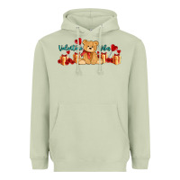 Matcha valentines vibes with gifts and bear Heavyweight Hoodie - AdoDesignShop