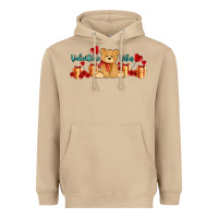Mushroom valentines vibes with gifts and bear Heavyweight Hoodie - AdoDesignShop