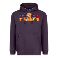 Plum valentines vibes with gifts and bear Heavyweight Hoodie - AdoDesignShop
