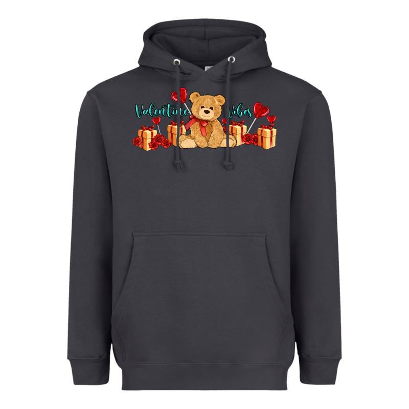 Valentines Vibes With Gifts And Bear Heavyweight Hoodie by AdoDesignShop | Teevron