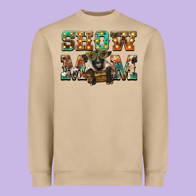 Show Mom Suffolk Sheep Black Sheep Heavyweight Sweatshirt Designed By Barkaloodesign