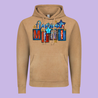 American Mini 4th Of July Vintage Hoodie Designed By Fadigitalartstudio