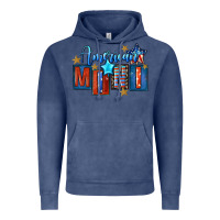 Vintage Denim American mini 4th of july Vintage Hoodie - FaDigitalArtStudio