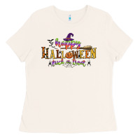 Bone happy halloween trick or treat Ladies Tee - CowGirlArtShop