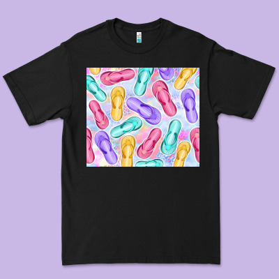 Flip Flops With Leopard Premium Tee Designed By Tumblerdesignbyshophia