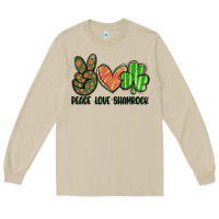 Mushroom peace love shamrock Long Sleeve Tee - FaDigitalArtStudio