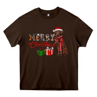 Merry Christmas Labrador Retriever Heavy Core Tee | Teevron