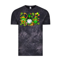 Cloud Black St. Patrick's Day gnomes Vintage Tee - OliviaCreatesArt
