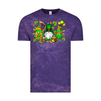 Cloud Purple St. Patrick's Day gnomes Vintage Tee - OliviaCreatesArt