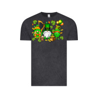 Vintage Black St. Patrick's Day gnomes Vintage Tee - OliviaCreatesArt