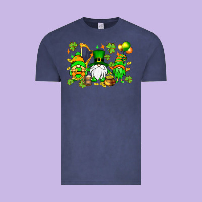 St. Patrick's Day Gnomes Vintage Tee Designed By Oliviacreatesart