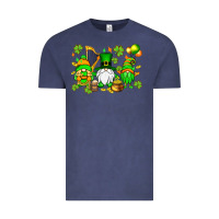 Vintage Denim St. Patrick's Day gnomes Vintage Tee - OliviaCreatesArt