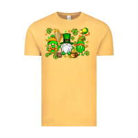 Vintage Mustard St. Patrick's Day gnomes Vintage Tee - OliviaCreatesArt