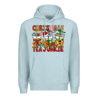 Blue Mist Christmas tea junkie Premium Hoodie - CowhideDigitalArt