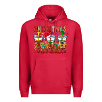 Cardinal Christmas tea junkie Premium Hoodie - CowhideDigitalArt
