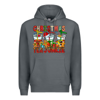 Rock Christmas tea junkie Premium Hoodie - CowhideDigitalArt