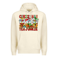 Sandshell Christmas tea junkie Premium Hoodie - CowhideDigitalArt