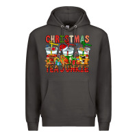 Smoke Christmas tea junkie Premium Hoodie - CowhideDigitalArt