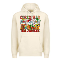 Tofu Christmas tea junkie Premium Hoodie - CowhideDigitalArt
