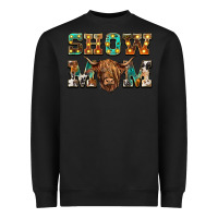 Black show mom scottish cattle Heavyweight Sweatshirt - BarkalooDesign