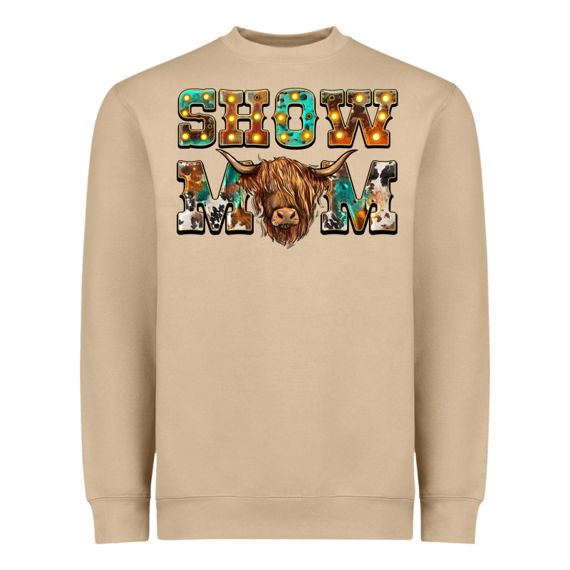 Show Mom Scottish Cattle Heavyweight Sweatshirt by BarkalooDesign | Teevron