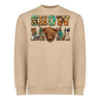 Mushroom show mom scottish cattle Heavyweight Sweatshirt - BarkalooDesign