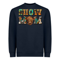 Navy show mom scottish cattle Heavyweight Sweatshirt - BarkalooDesign