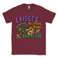 Burgundy laissez les bons temps rouler Classic Tee - CowGirlArtShop
