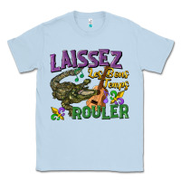 Dusty Blue laissez les bons temps rouler Classic Tee - CowGirlArtShop