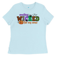 Baby Blue something wicked this way comes Ladies Tee - CowGirlArtShop