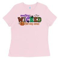 Bubblegum Pink something wicked this way comes Ladies Tee - CowGirlArtShop
