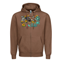 Chestnut western rodeo bullfighter  life turquoise's gemstones arrow sunflowers Zipper Hoodie - BarkalooDesign