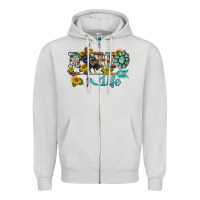 Dove Grey western rodeo bullfighter  life turquoise's gemstones arrow sunflowers Zipper Hoodie - BarkalooDesign