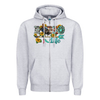 Heather Grey western rodeo bullfighter  life turquoise's gemstones arrow sunflowers Zipper Hoodie - BarkalooDesign