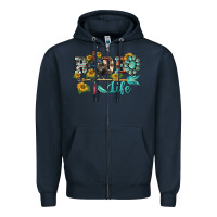 Navy western rodeo bullfighter  life turquoise's gemstones arrow sunflowers Zipper Hoodie - BarkalooDesign