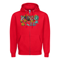 Red western rodeo bullfighter  life turquoise's gemstones arrow sunflowers Zipper Hoodie - BarkalooDesign