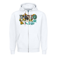 White western rodeo bullfighter  life turquoise's gemstones arrow sunflowers Zipper Hoodie - BarkalooDesign